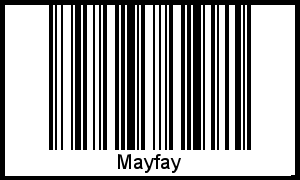 Mayfay als Barcode und QR-Code