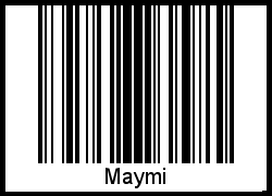 Der Voname Maymi als Barcode und QR-Code