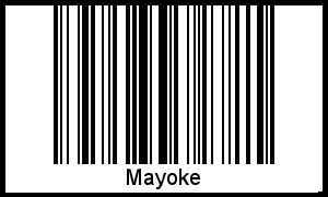 Interpretation von Mayoke als Barcode