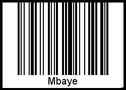 Interpretation von Mbaye als Barcode
