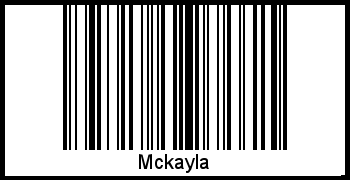 Interpretation von Mckayla als Barcode