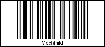 Interpretation von Mechthild als Barcode