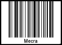 Mecra als Barcode und QR-Code