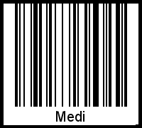 Interpretation von Medi als Barcode