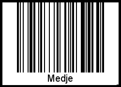 Interpretation von Medje als Barcode