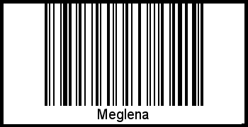 Der Voname Meglena als Barcode und QR-Code