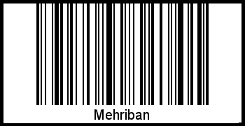 Mehriban als Barcode und QR-Code
