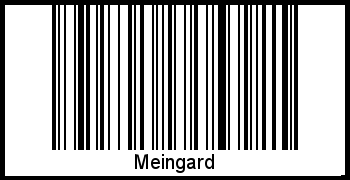Meingard als Barcode und QR-Code