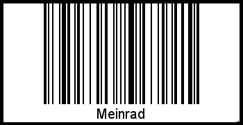 Barcode des Vornamen Meinrad