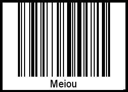 Meiou als Barcode und QR-Code