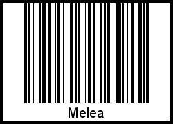 Melea als Barcode und QR-Code