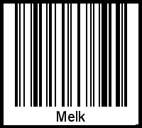 Melk als Barcode und QR-Code