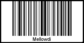 Interpretation von Mellowdi als Barcode