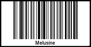 Interpretation von Melusine als Barcode
