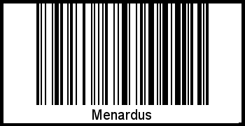 Interpretation von Menardus als Barcode