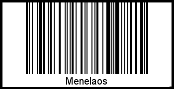 Menelaos als Barcode und QR-Code