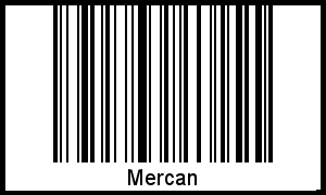 Mercan als Barcode und QR-Code