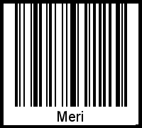 Interpretation von Meri als Barcode