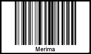 Interpretation von Merima als Barcode
