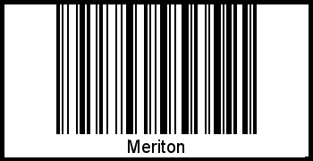 Interpretation von Meriton als Barcode
