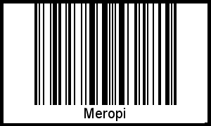 Barcode des Vornamen Meropi