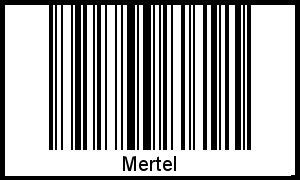 Barcode-Foto von Mertel