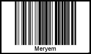Barcode-Grafik von Meryem