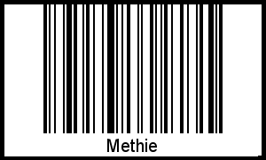Methie als Barcode und QR-Code