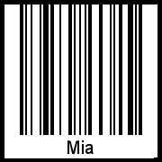 Barcode-Foto von Mia