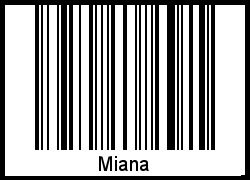 Interpretation von Miana als Barcode