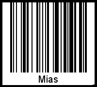 Barcode des Vornamen Mias
