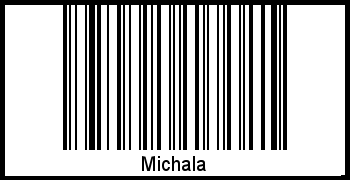 Barcode des Vornamen Michala
