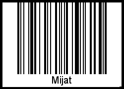 Interpretation von Mijat als Barcode