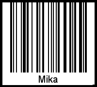 Interpretation von Mika als Barcode