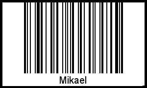 Mikael als Barcode und QR-Code