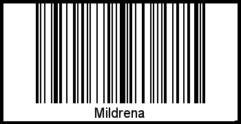 Interpretation von Mildrena als Barcode