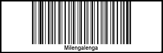 Milengalenga als Barcode und QR-Code