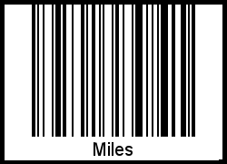 Barcode-Grafik von Miles
