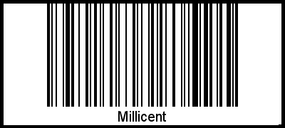 Millicent als Barcode und QR-Code