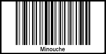 Interpretation von Minouche als Barcode
