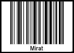 Barcode des Vornamen Mirat
