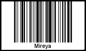 Interpretation von Mireya als Barcode