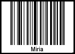 Interpretation von Miria als Barcode