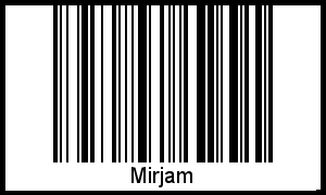Barcode-Grafik von Mirjam