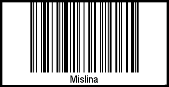 Der Voname Mislina als Barcode und QR-Code