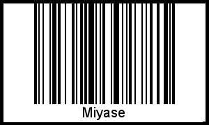 Der Voname Miyase als Barcode und QR-Code