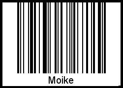 Barcode des Vornamen Moike