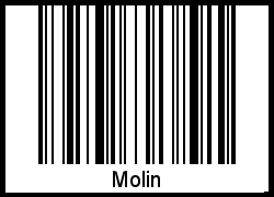 Interpretation von Molin als Barcode