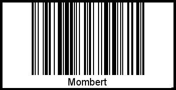 Der Voname Mombert als Barcode und QR-Code