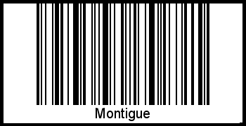 Interpretation von Montigue als Barcode